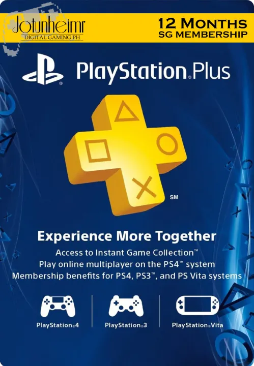 playstation plus 12 month digital code