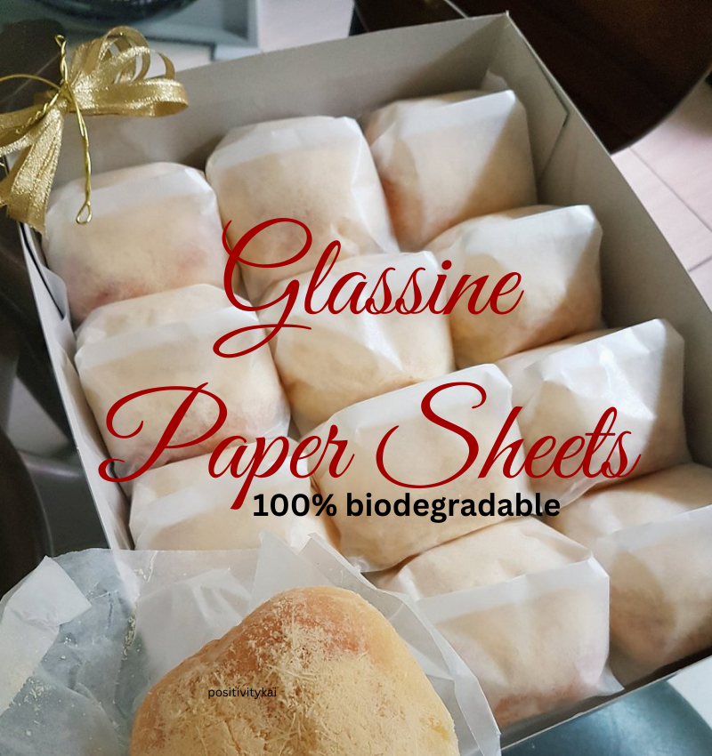 Glassine Paper Sheets for ensaymada, goodies, pastries, food packaging