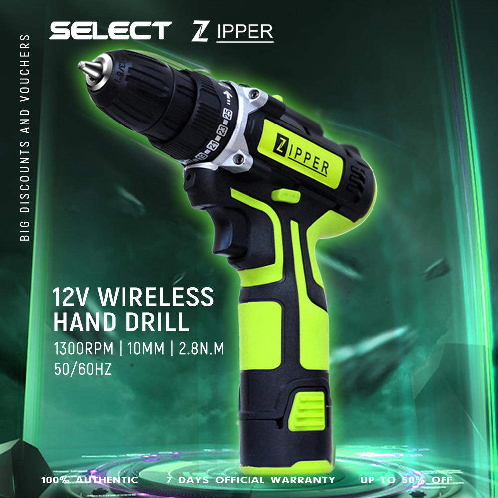 New Zipper 12V Cordless Screw Drill 