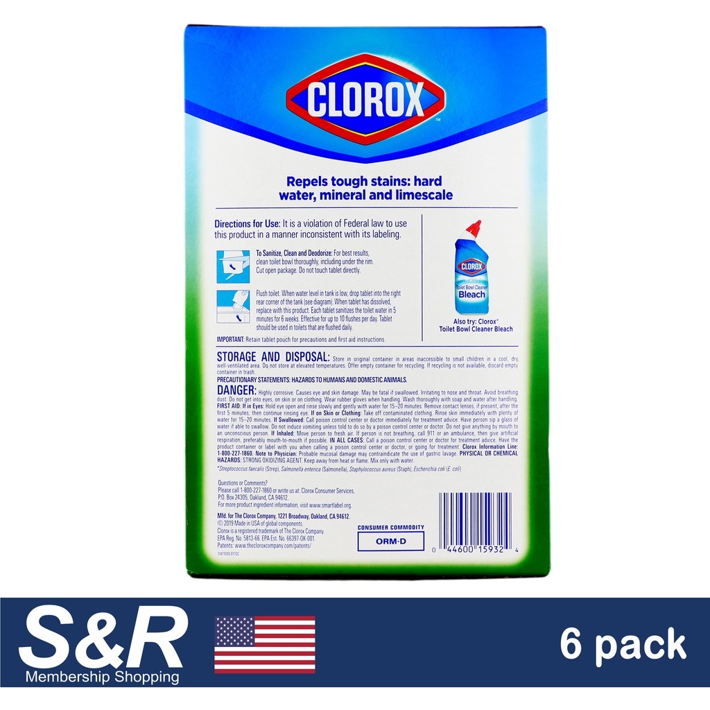 Clorox Ultra Clean Toilet Tablets Bleach 6pcs Lazada PH   63c73747540b7b4ce02f3bba1527640e 