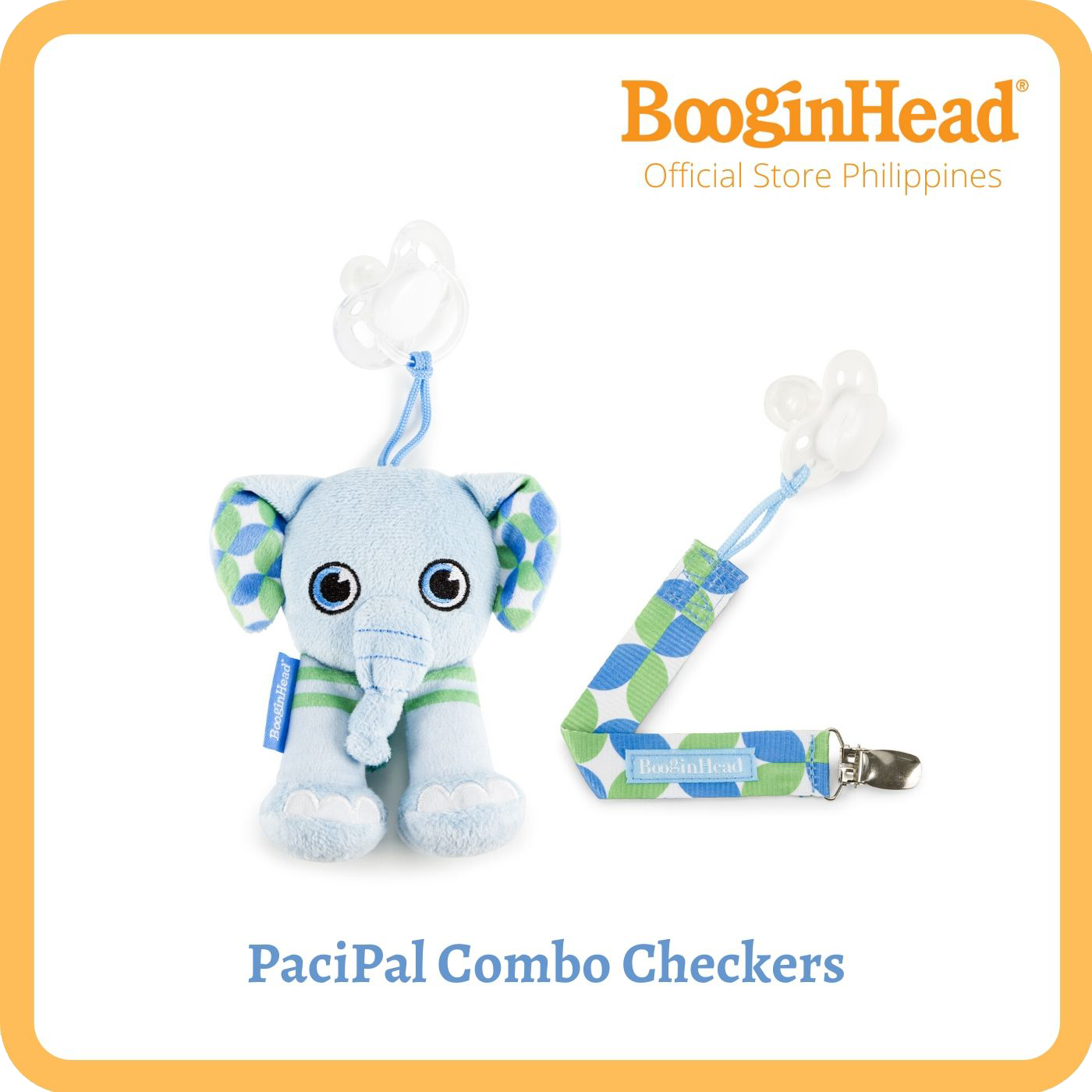 BooginHead - PaciPal Plush & PaciGrip Set - Panda main image 1