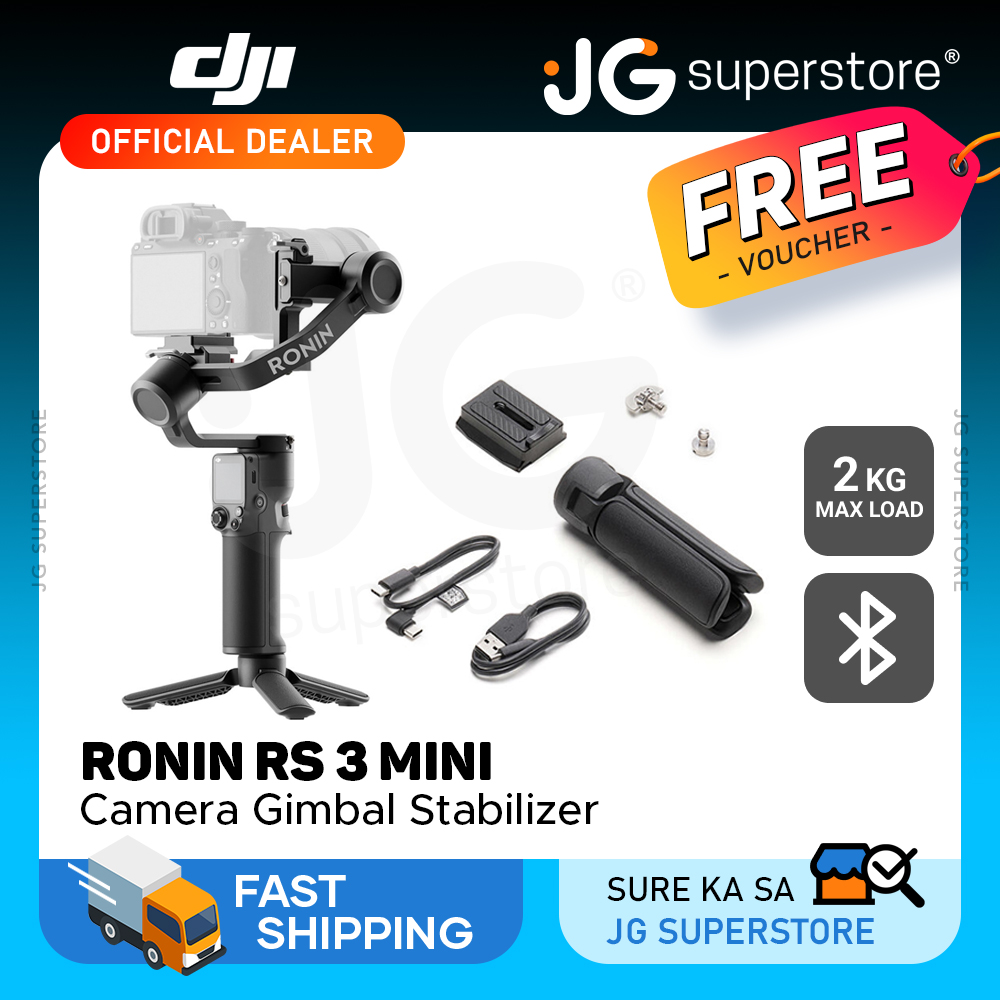 skrue roman Høre fra DJI Ronin RS 3 Mini 3-Axis Gimbal Stabilizer with 2kg Max Payload, 1.4"  Full-Color Touchscreen and 3rd Gen RS Stabilization, Native Vertical  Shooting and Bluetooth Shutter Control for Mirrorless Cameras | JG