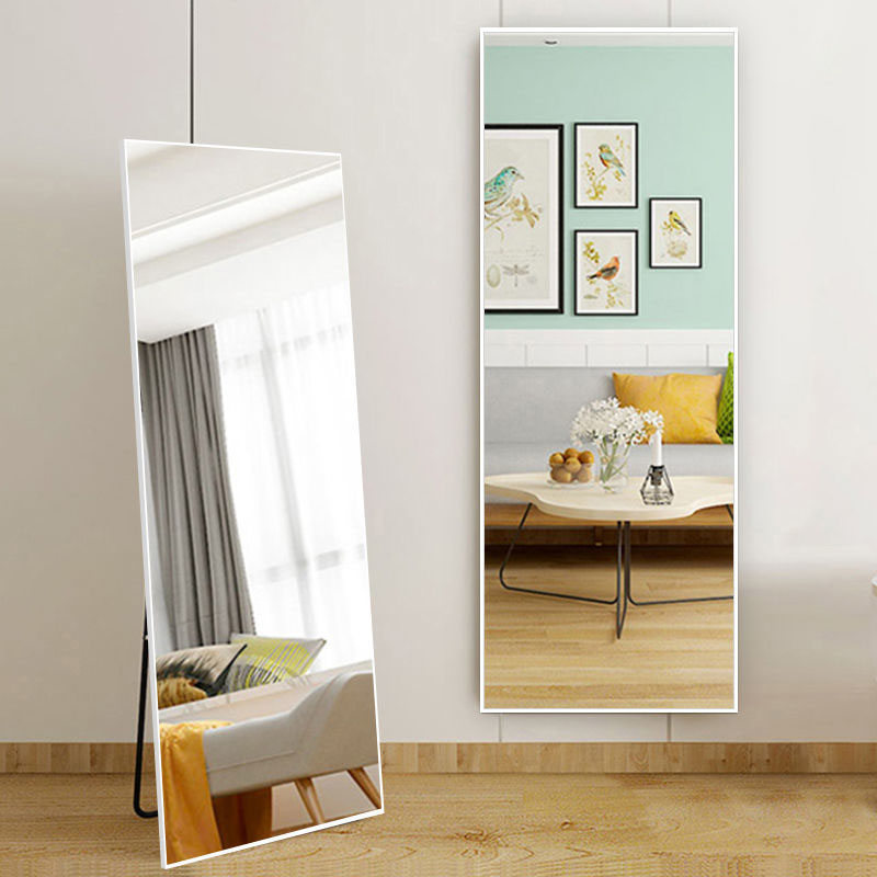 Wall mirror with stand whole body bathroom mirror full body frame make ...