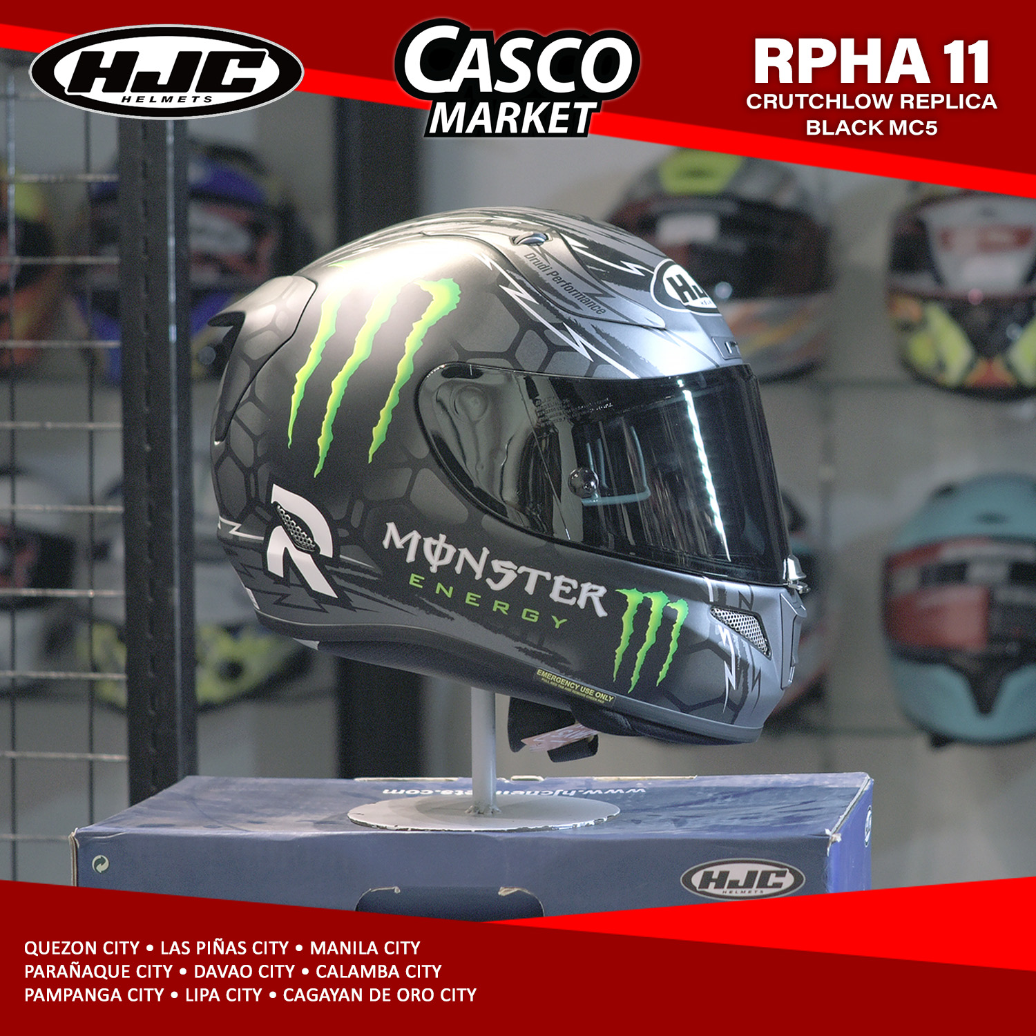 Hjc rpha 11 crutchlow hot sale replica