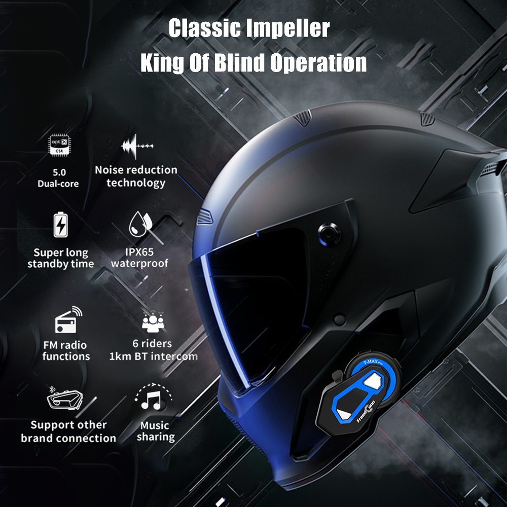 Freedconn Bluetooth Motorcycle Helmet Headset Freedconn T Max