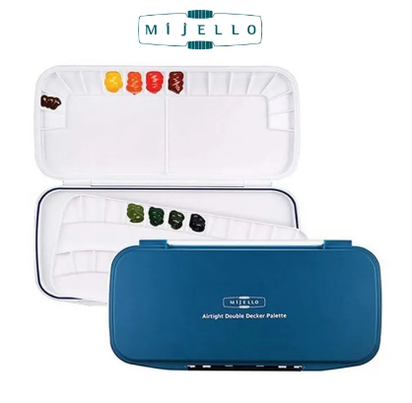 Mijello Watercolor Palette MWP-1640 Airtight Double Decker 40