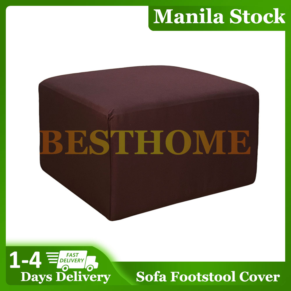 Plain Color Footstool Cover/Ottoman Cover Rectangle/Square Footstool