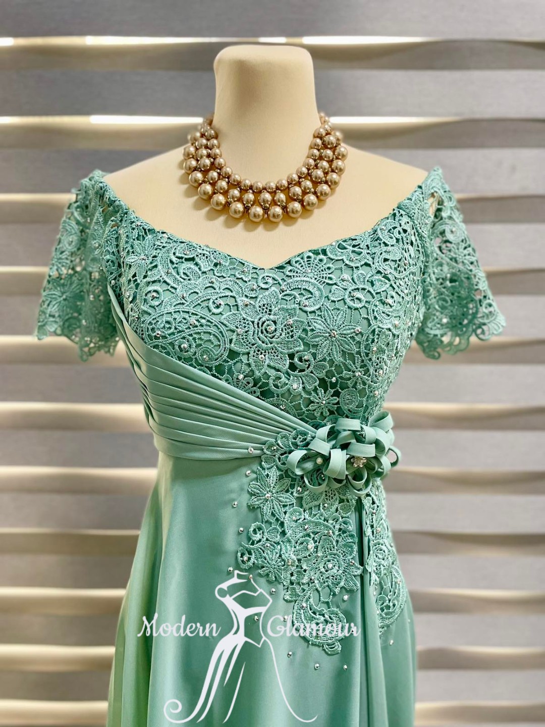 SAGE GREEN NINANG PRINCIPAL SPONSOR MOTHER OF THE BRIDE GROOM GOWN Lazada PH