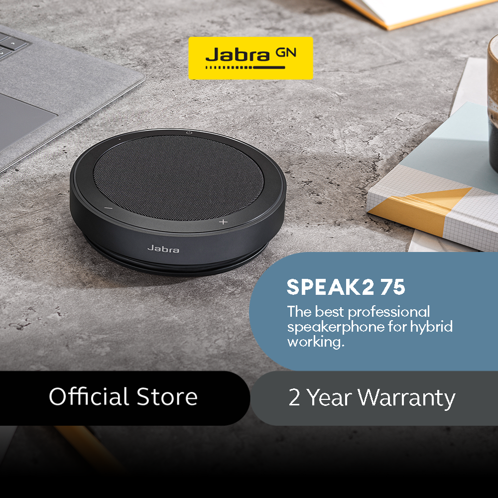 Jabra Speak2 Link - Noise-Cancelling Speakerphone Speaker Bluetooth Lazada with | with 380a Wireless Microphone PH 4 Portable 75