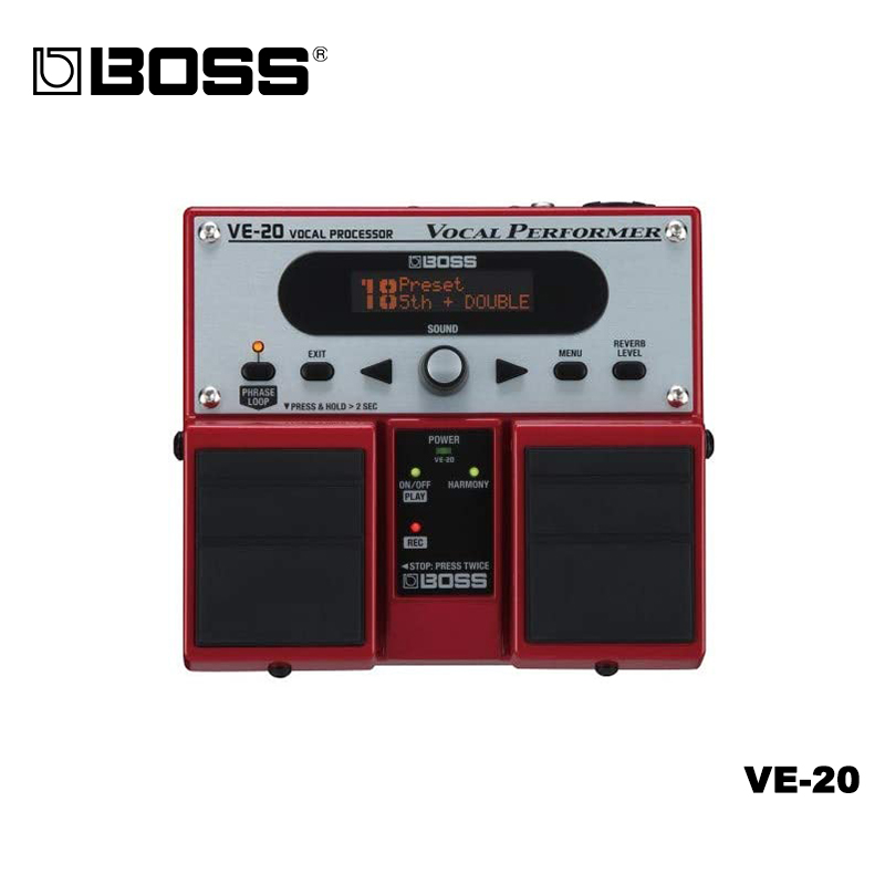 BOSS VE20 Vocal Performer Effects Processor Twin Guitar Pedal Stomp