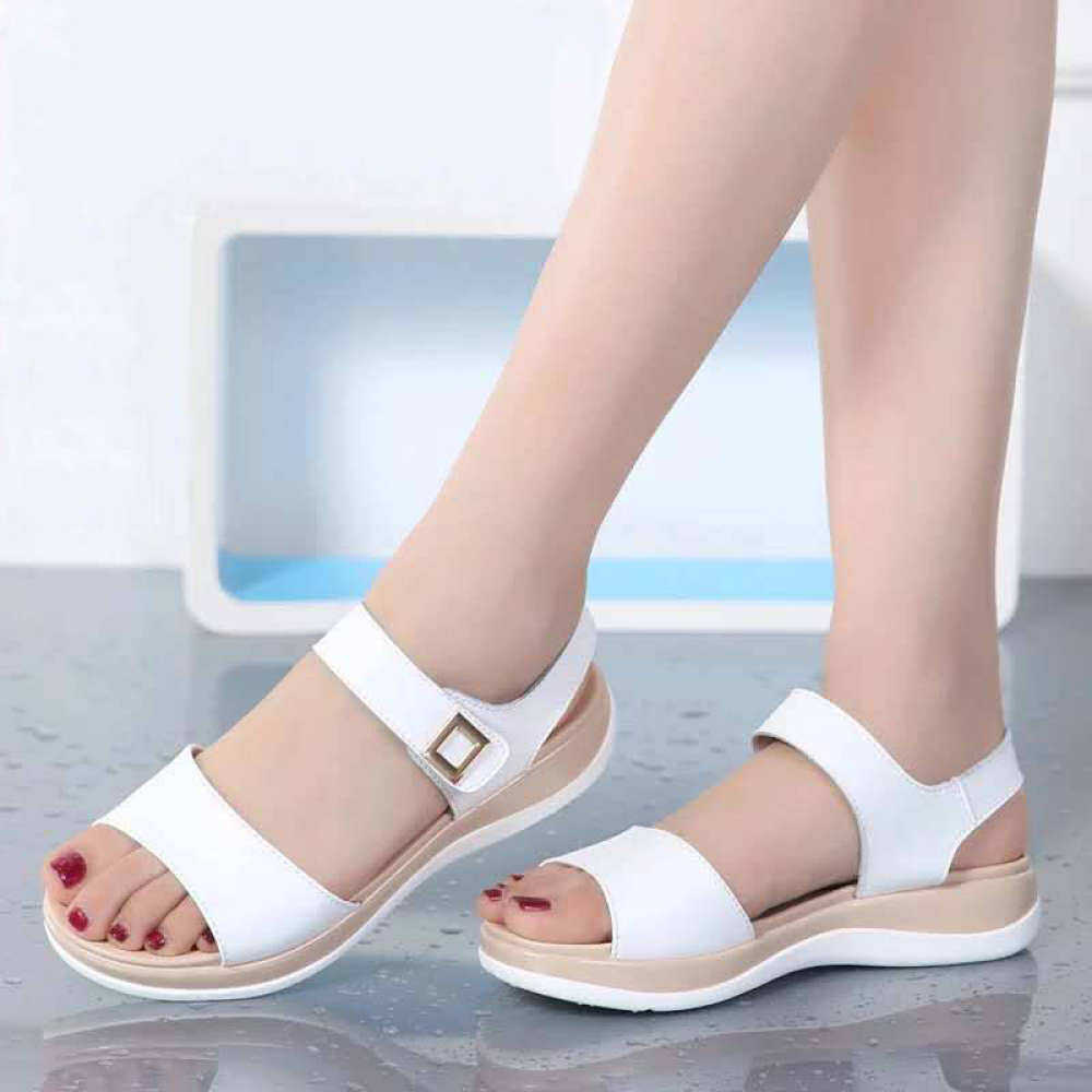 women summer sandals flat platform fashion ladies walking shoes | Wish |  Womens sandals, Comfortable sandals, Womens walking sandals