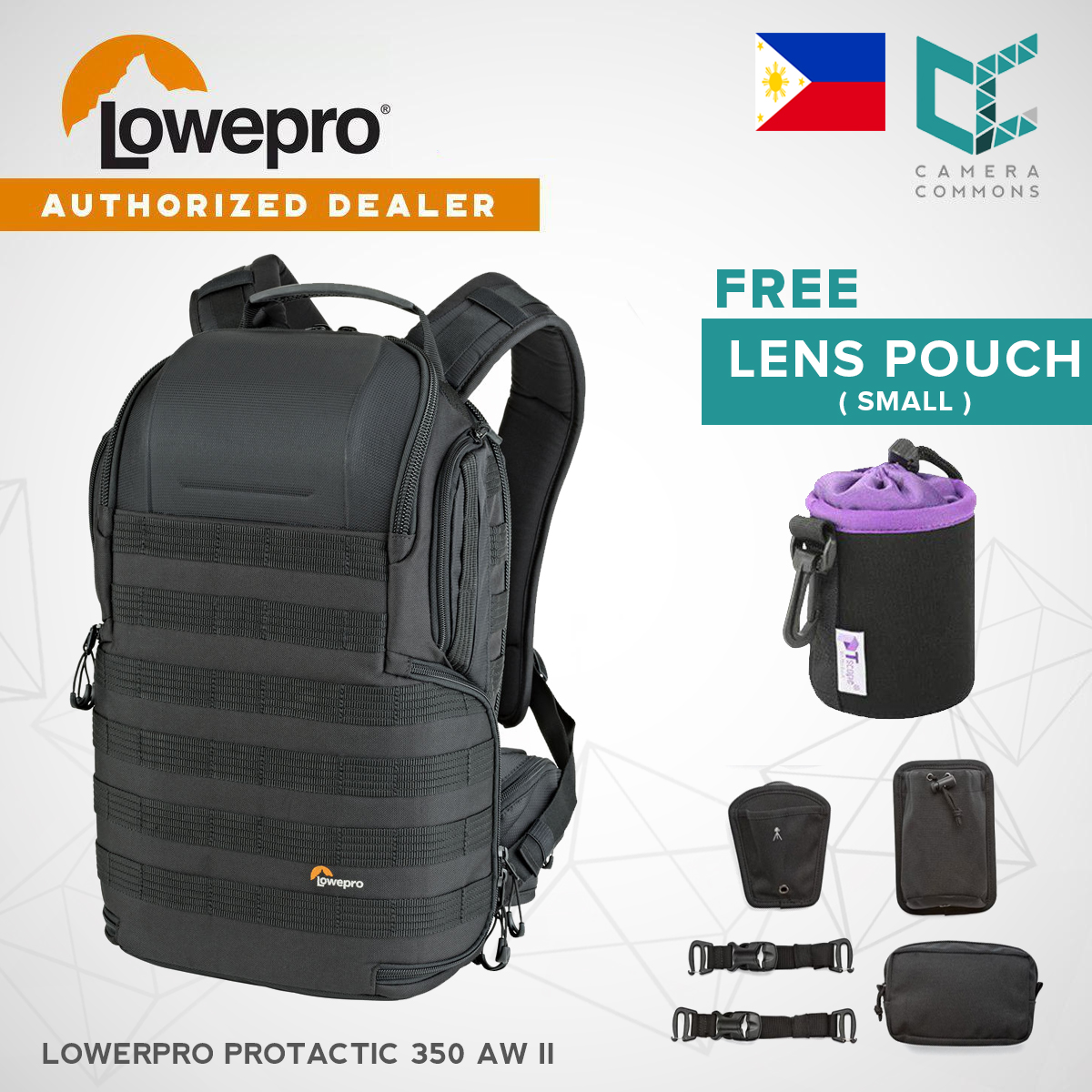 lowepro protactic bp 350 aw ii camera and laptop backpack