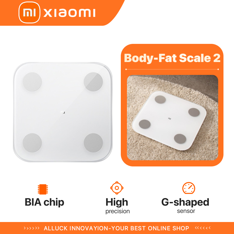 New Original Xiaomi Body Fat Scale 2 Smart Bluetooth Mi Body ...