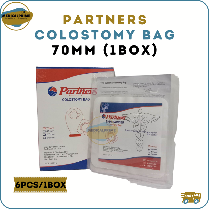 MEDIPRIME Partners Colostomy Bag Set 70mm (1box/6pcs) Lazada PH