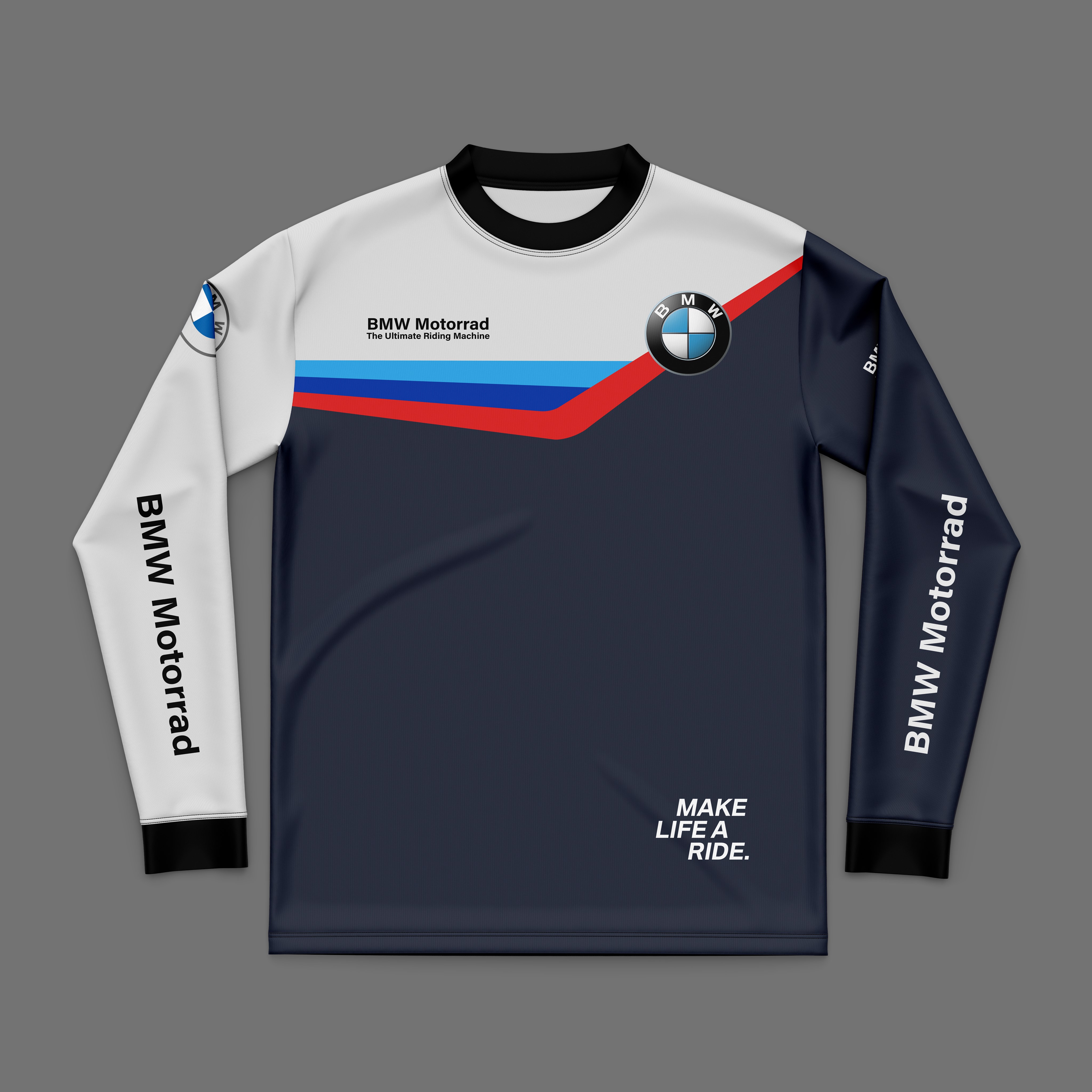 BMW M Stripe Longsleeve Riding Jersey 