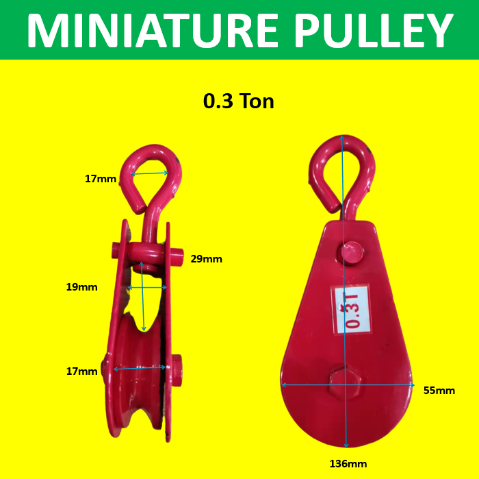 MAGO Lifting Miniature Mini Pulley Small Pulley Lifting Small Single