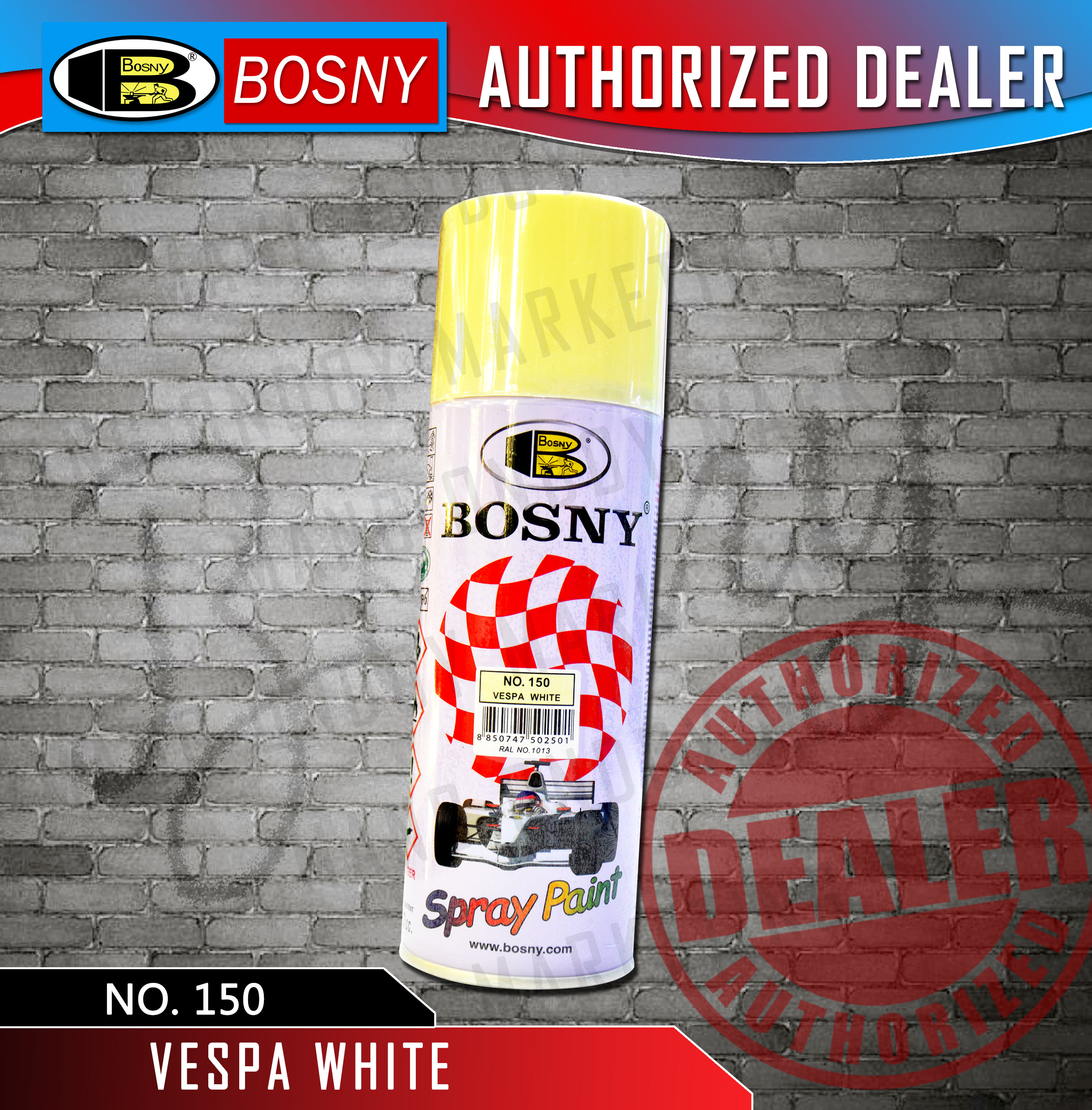Bosny Spray Paint No. 150 Vespa White Lazada PH