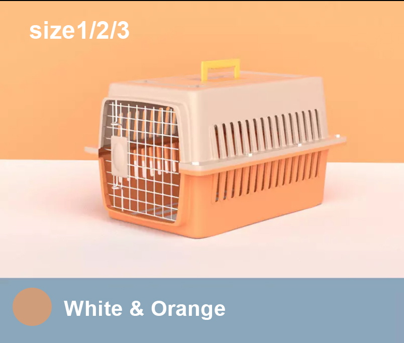 size 2 58*37*37(cm)Pet Travel Cage Airport Approval with Plactic Tray
