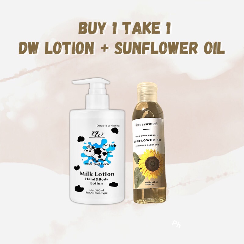 FULLY GODDIES BUY 1 GET 1 DW Body Whitening Lotion with Her Essentials Sunflower Oil Skin Cares