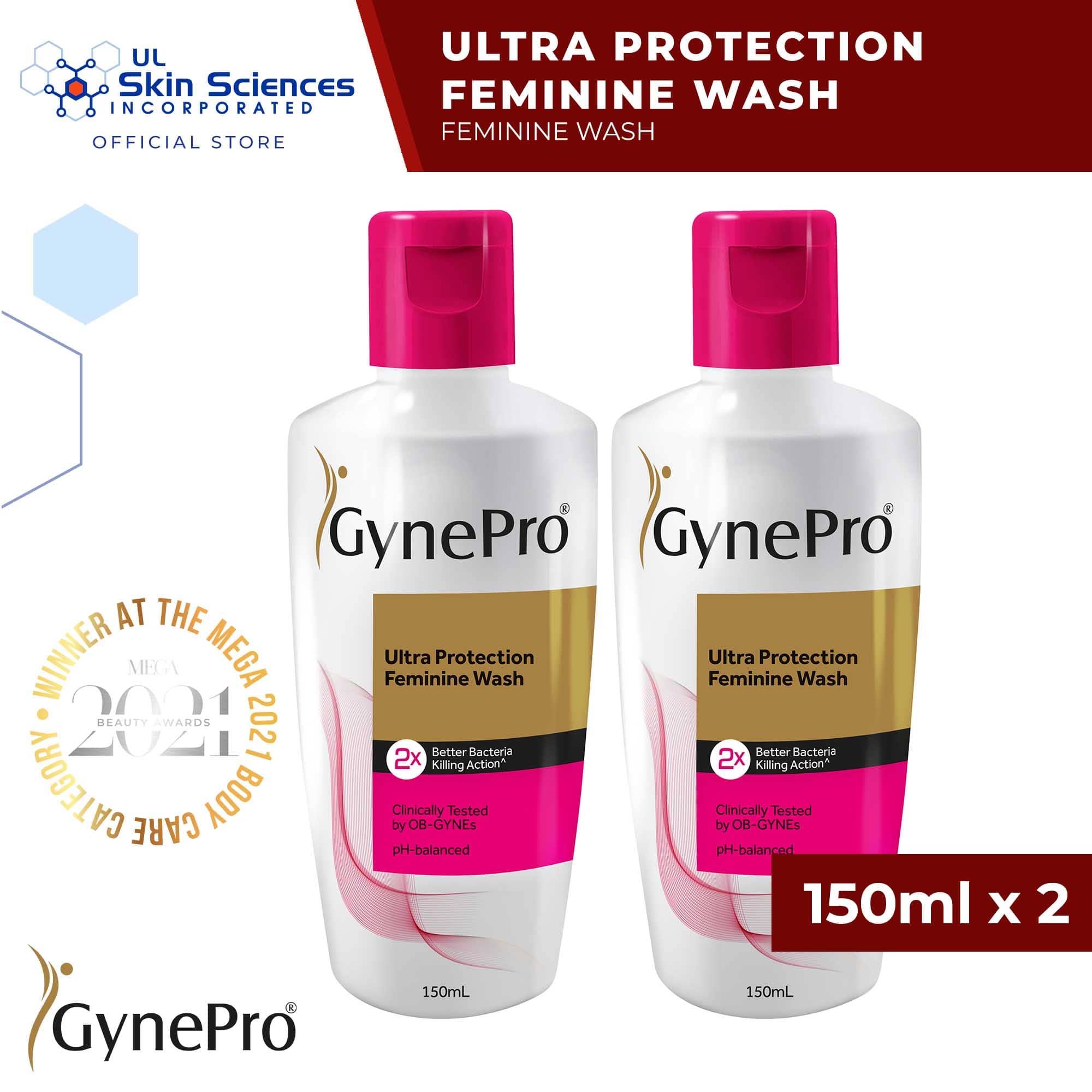 GynePro Ultra Protection Feminine Wash 150mL x 2 Lazada PH