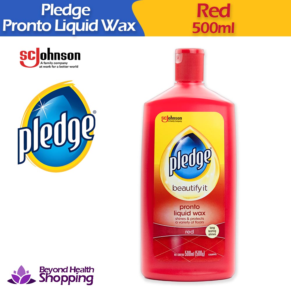 Pledge Pronto Liquid Wax Polish Red 500ml Beyond Heallth Wholesale