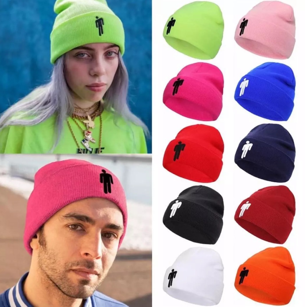 Unisex Solid Color Bonnet Hip-Hop Casual Embroidery Beanie Hat