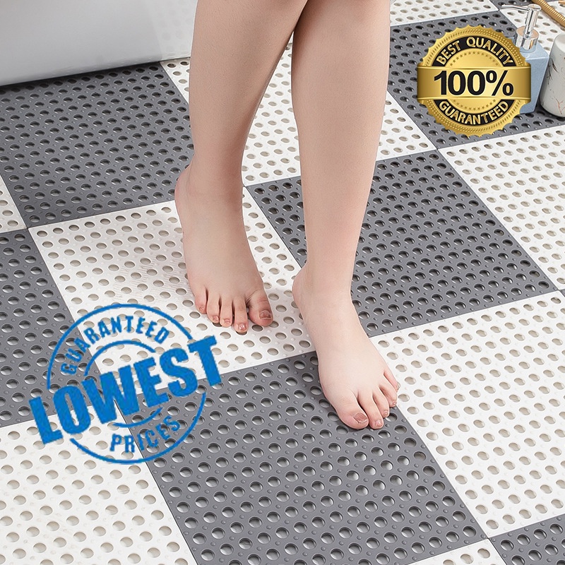 Bathroom Non-slip Mats Splicing Floor Mat for Shower Mat Decor Combination  Carpet Adjustable