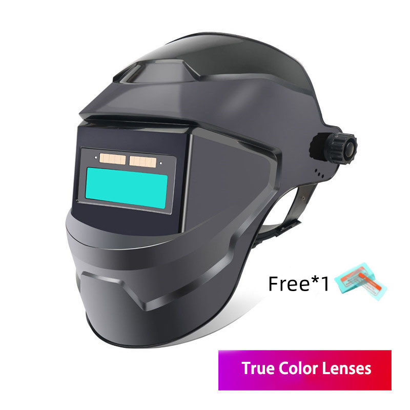 Welding mask helmet automatically darkens Head wear does not hurt the