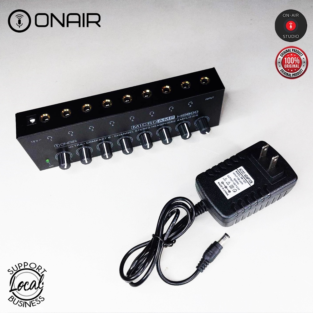 MICROAMP HA400 / HA800 Headphone Monitor Amplifier 4/6 Channel with