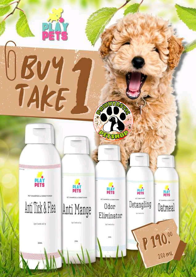 BUY 1 TAKE 1 Play Pets Shampoo 250mL Odor Eliminator Lazada PH