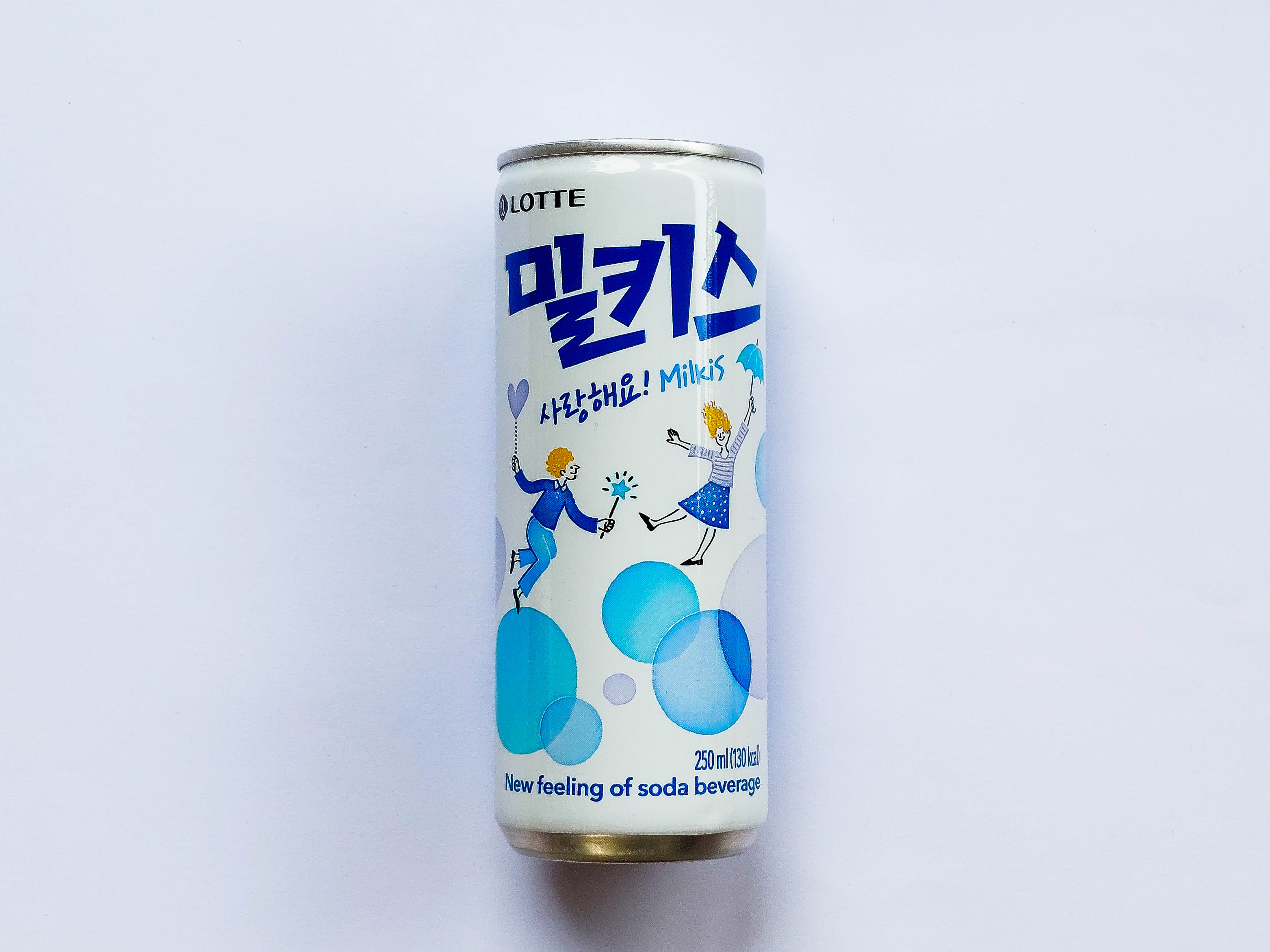 LOTTE CHILSUNG MILKIS ORIGINAL FLAVOR SOFT SODA (250 ml / 8.45 Fl. Oz ...