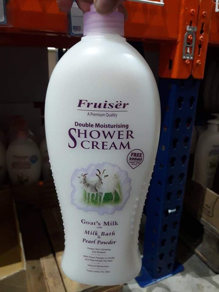 Fruiser Double Moisturising Shower Cream Goat S Milk With Firming 1000 ML Lazada PH