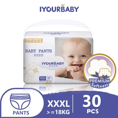 IYOURBABY Baby Diaper Pants XXXL (more than 18 kg)- 30 pcs x 1 (30 pcs)