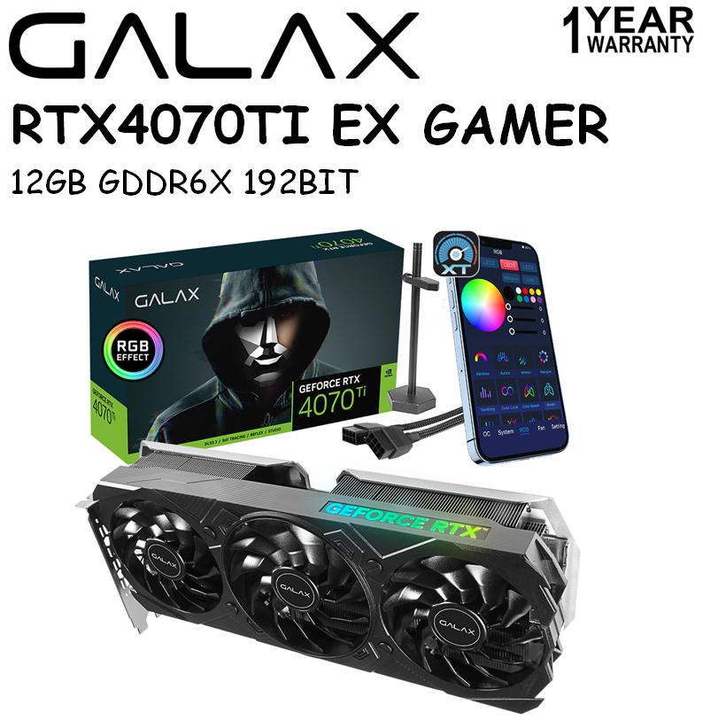 Galax GeForce RTX 4070 Ti EX Gamer 1-Click OC V2 RGB 12GB GDDR6X