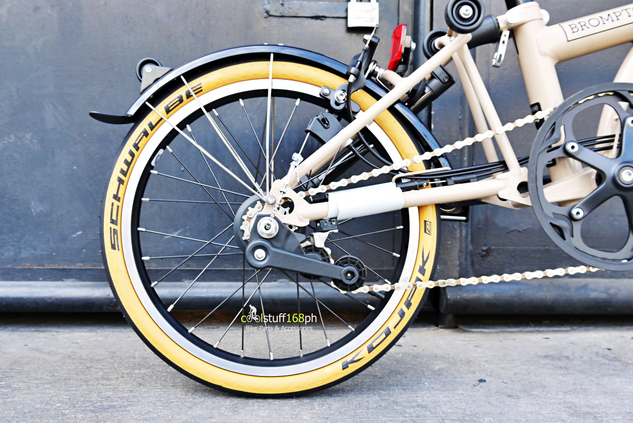 CS168ph Schwalbe Kojak 16 x 1/4 (349) Tan Wall Folded Tire for