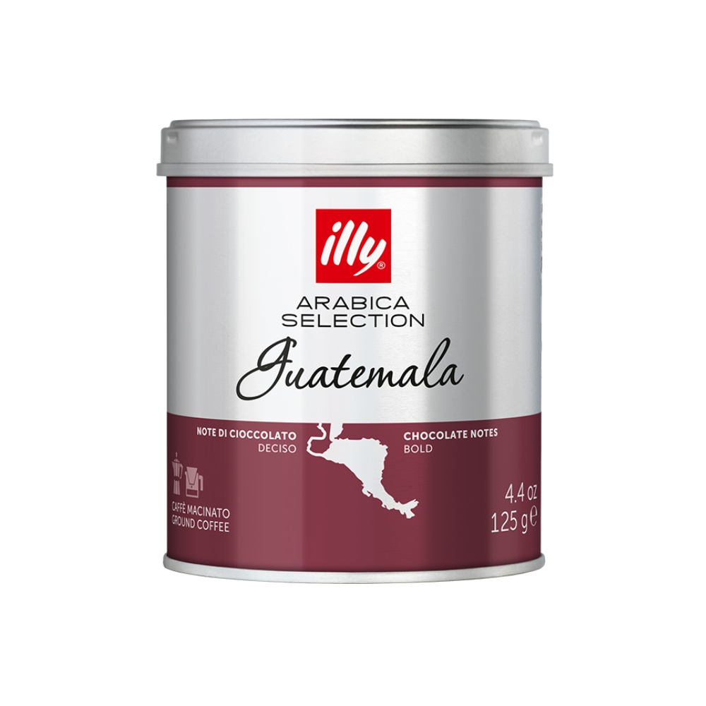 [Import] illy Italian Guatemala pure black coffee powder 125g canned
