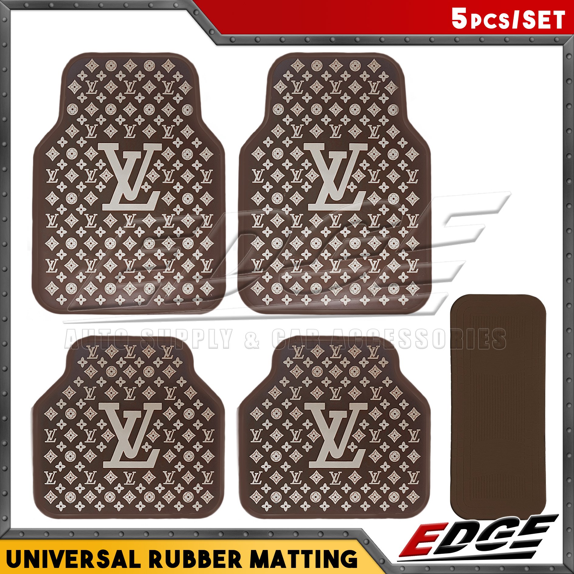 Universal Rubber Matting - LV - 5pcs/set // 5in1 car mat lv