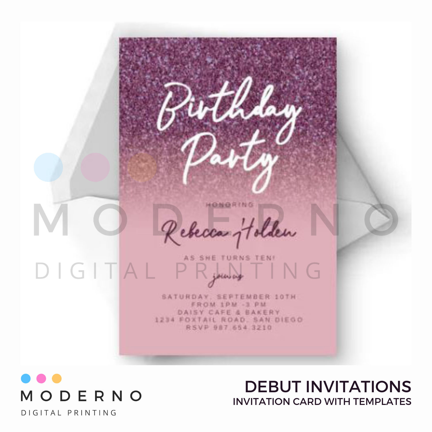 Unique Debut Invitation Sample Unique Debut Invitation Sample