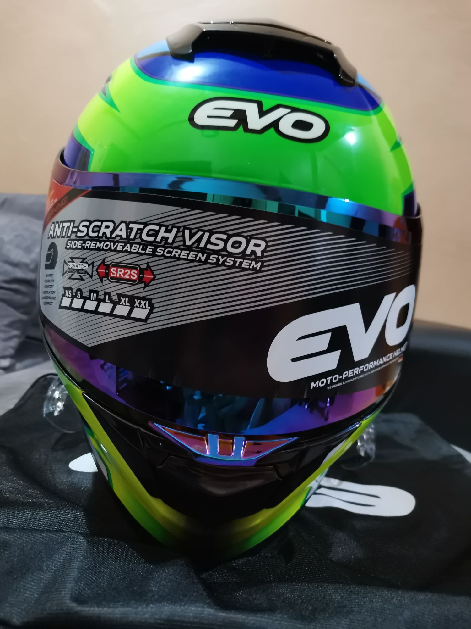 Evo Gt Pro Cyclone Yellow Full Face Dual Visor Helmet Lazada Ph