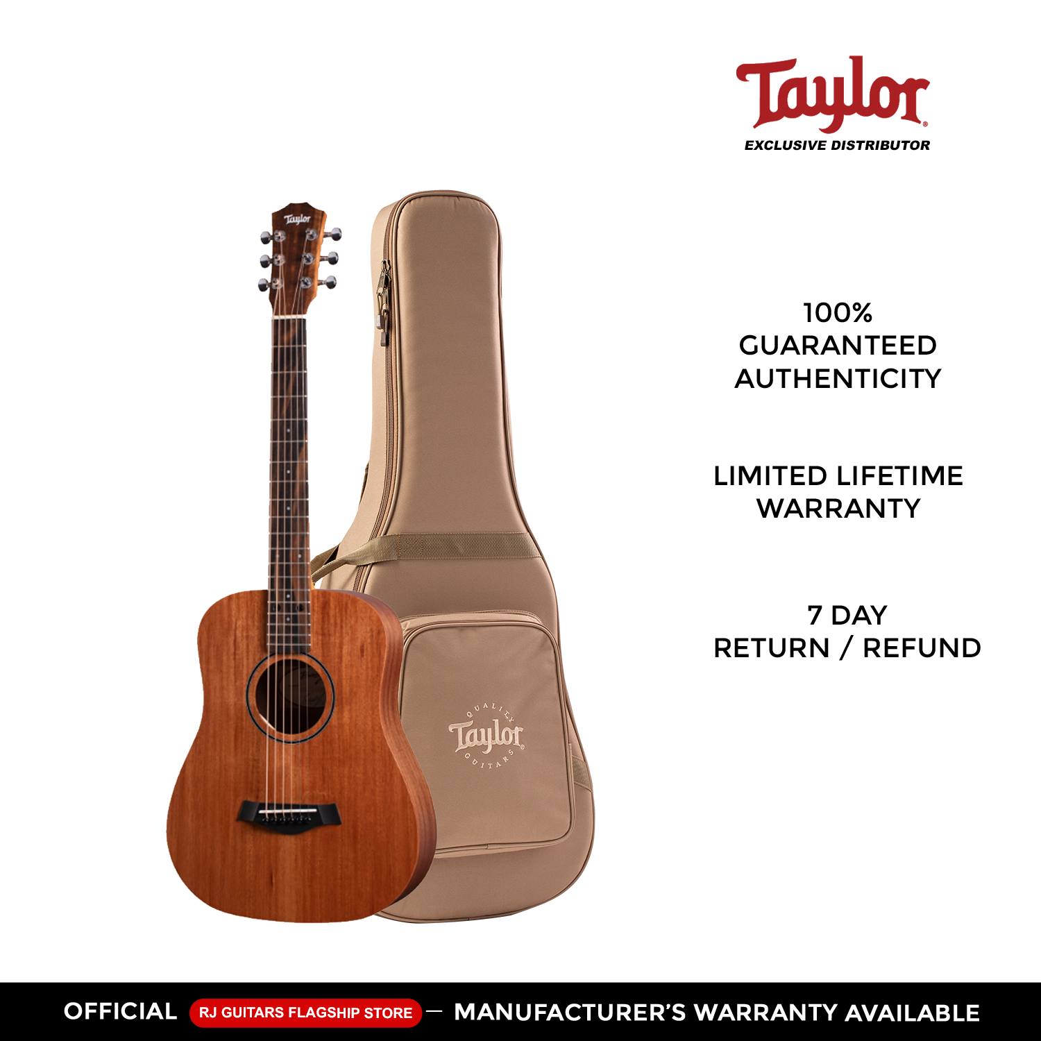 Baby Taylor Mahogany (BT2)とRITTERのギグバッグ Taylor Baby BT2