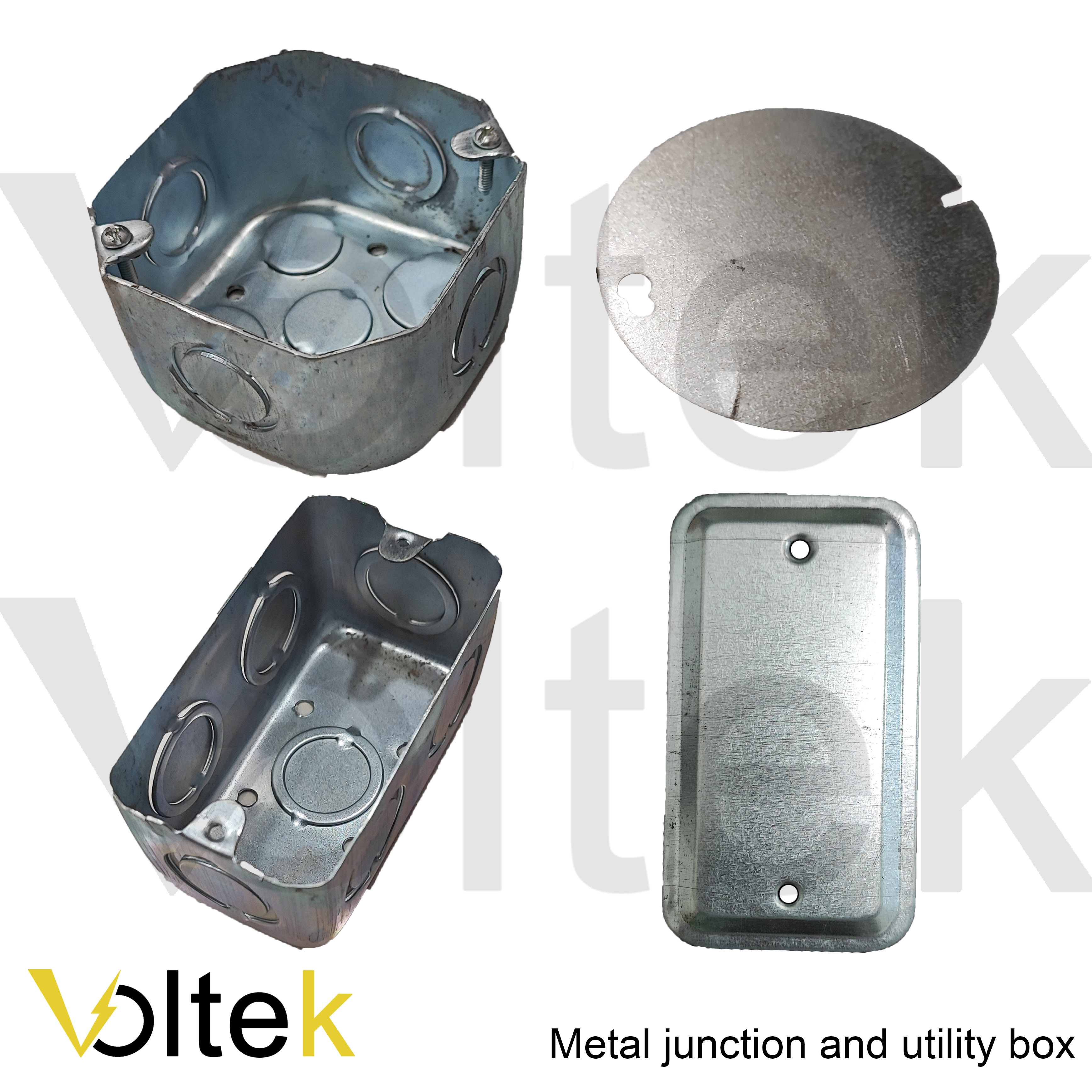 Junction box, utility box and junction box cover metal gauge 18 for  electrical