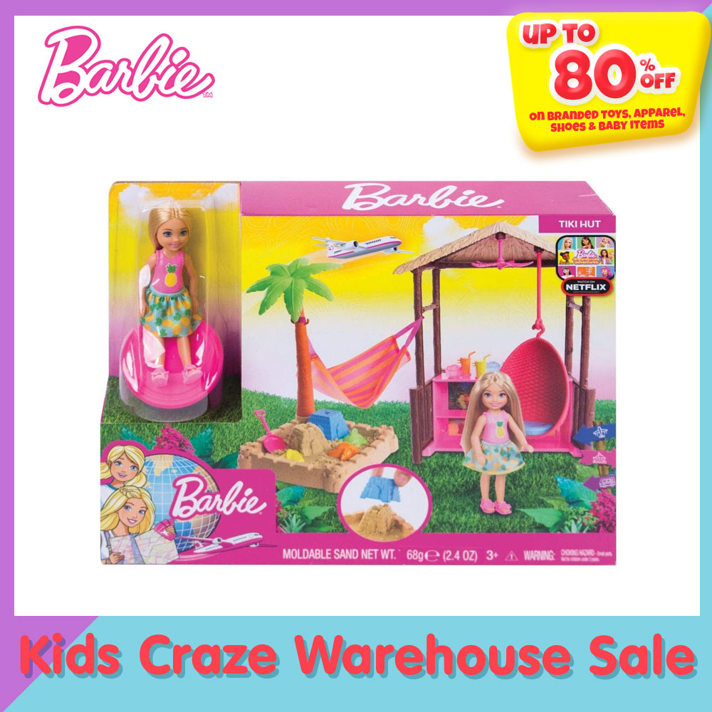 barbie chelsea tiki hut playset