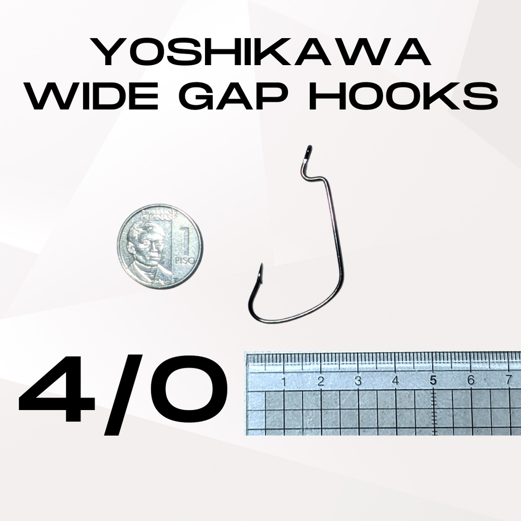 YOSHIKAWA WIDE GAP HOOKS 4/0