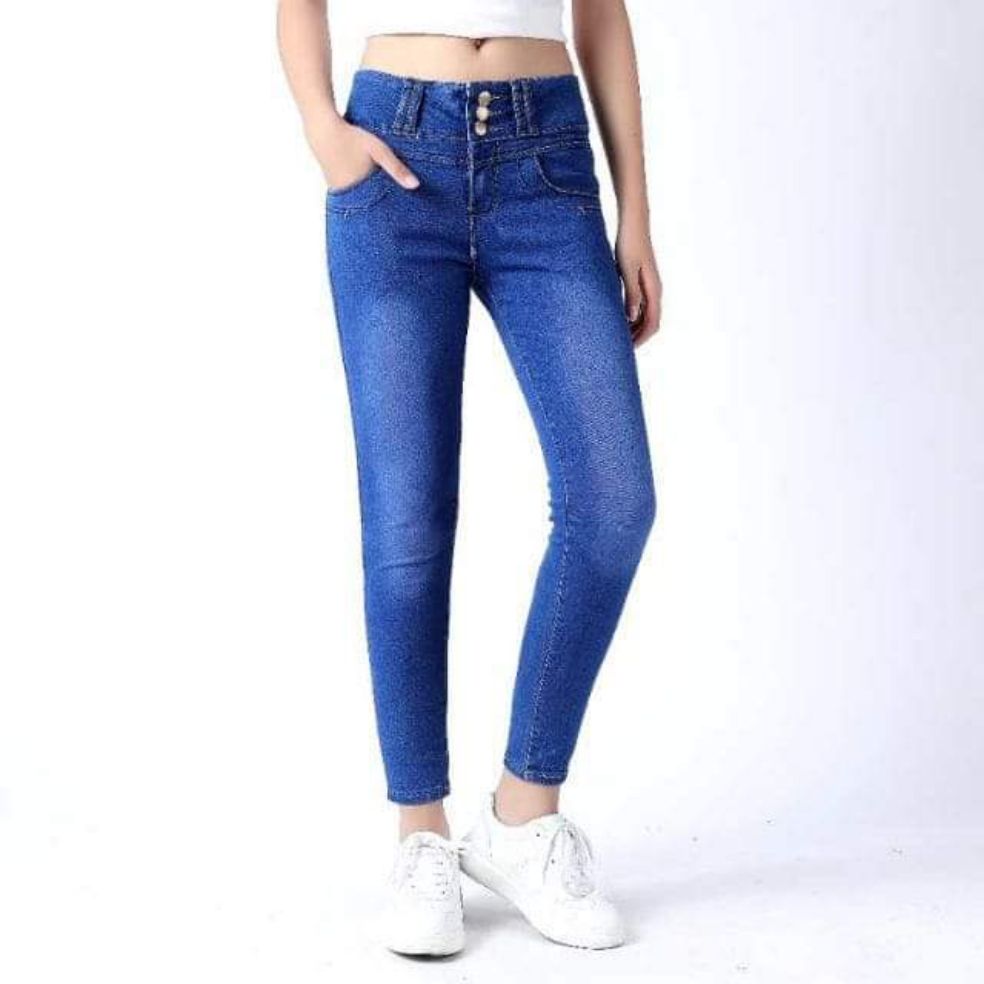 MIF Comfort Woman Ankle Length Denim Jeans at Rs 550/set in Delhi