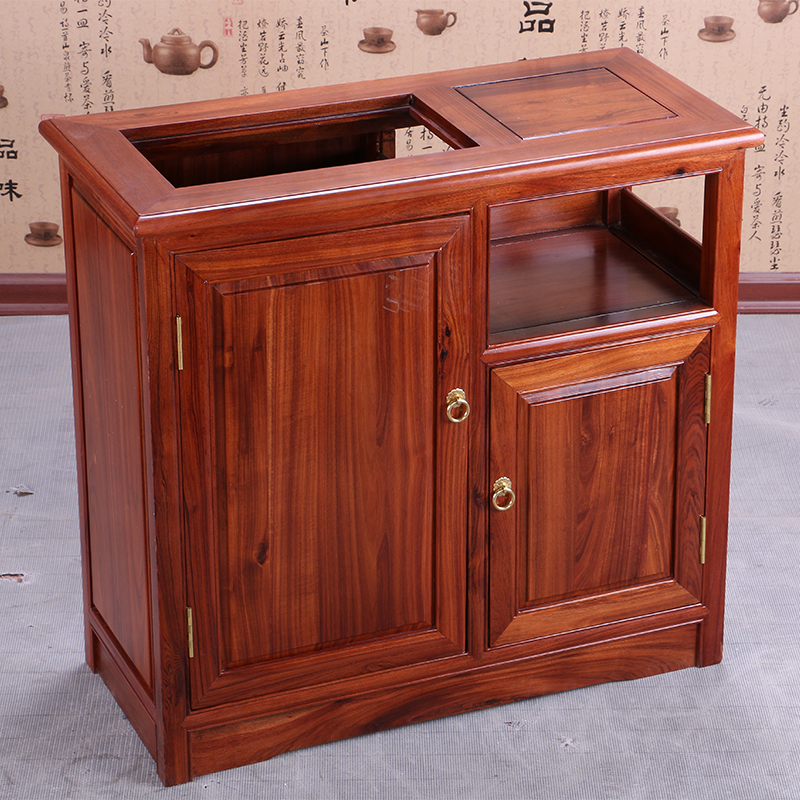 African rosewood tea cabinet Chinese mahogany tea table with induction ...