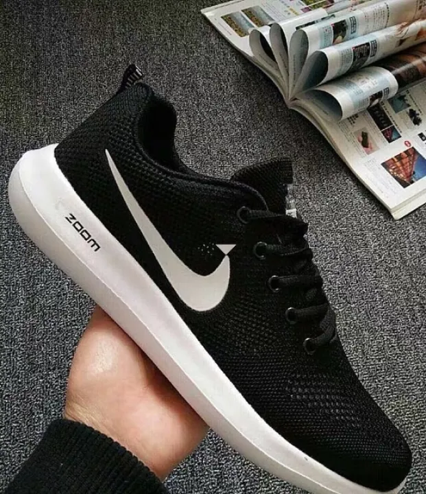 black and white nike shows