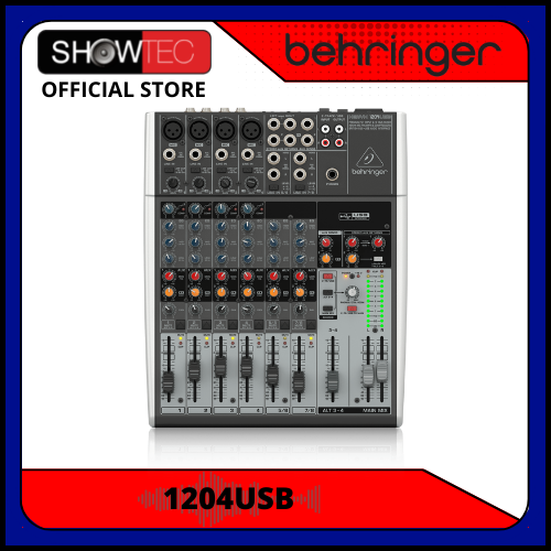 BEHRINGER XENYX 1204USB Premium 12Input 2/2Bus Mixer with XENYX Mic