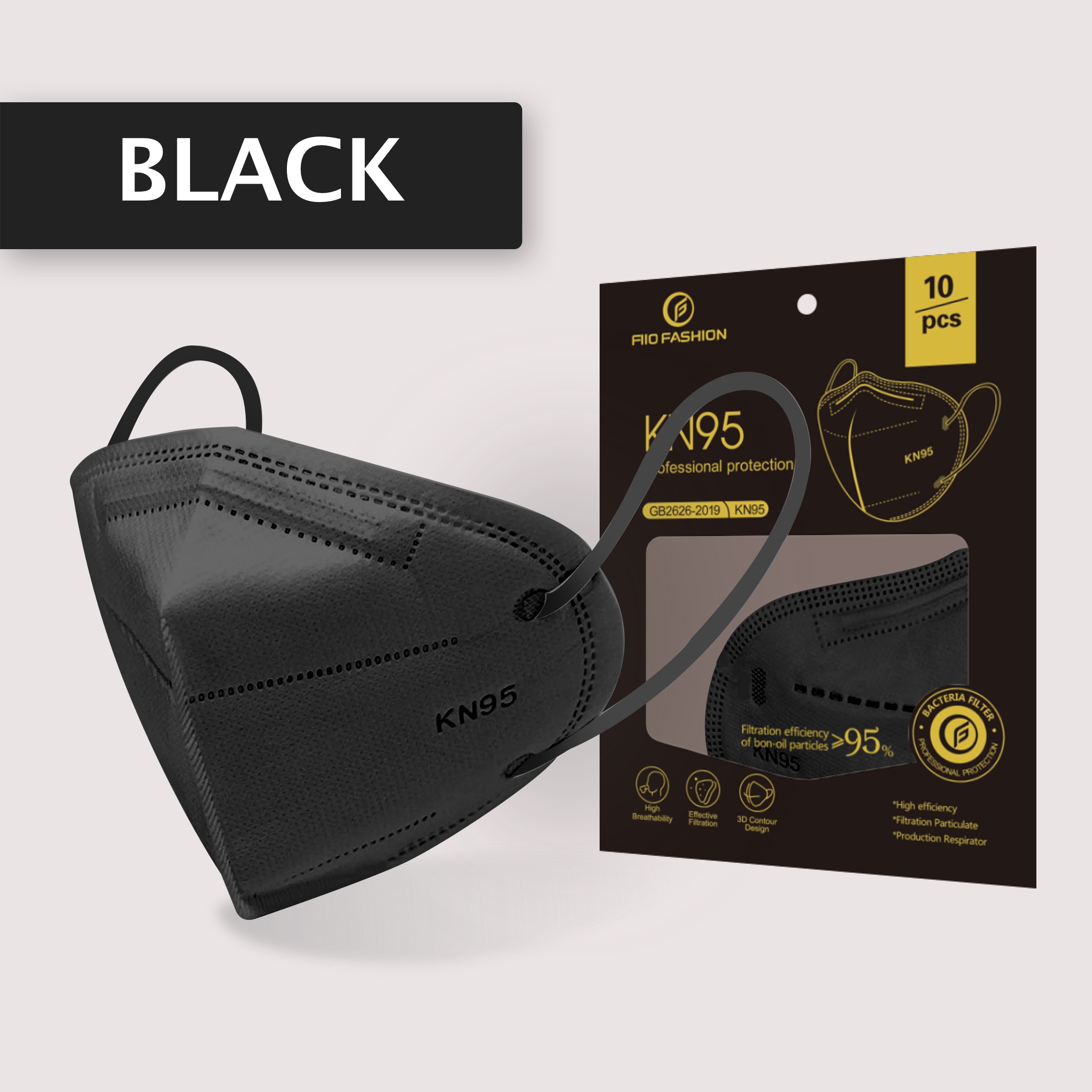 FIIO KN95 FaceMask Original FAD Approved Kn95 3D MASK 2022 High quality Face Mask Disposable