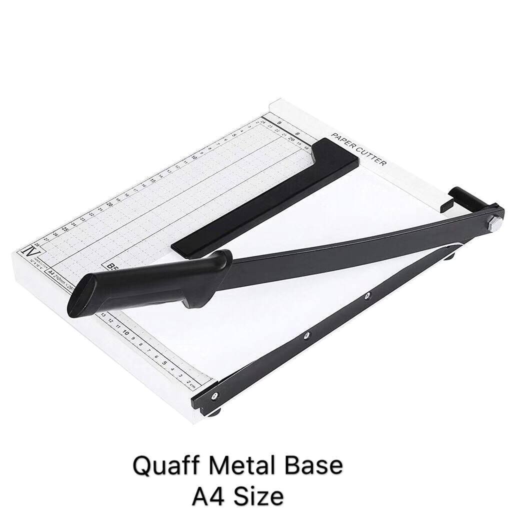 Quaff Paper Cutter Trimmer A4 Size Metal Base - Cutters Trimmers for ...