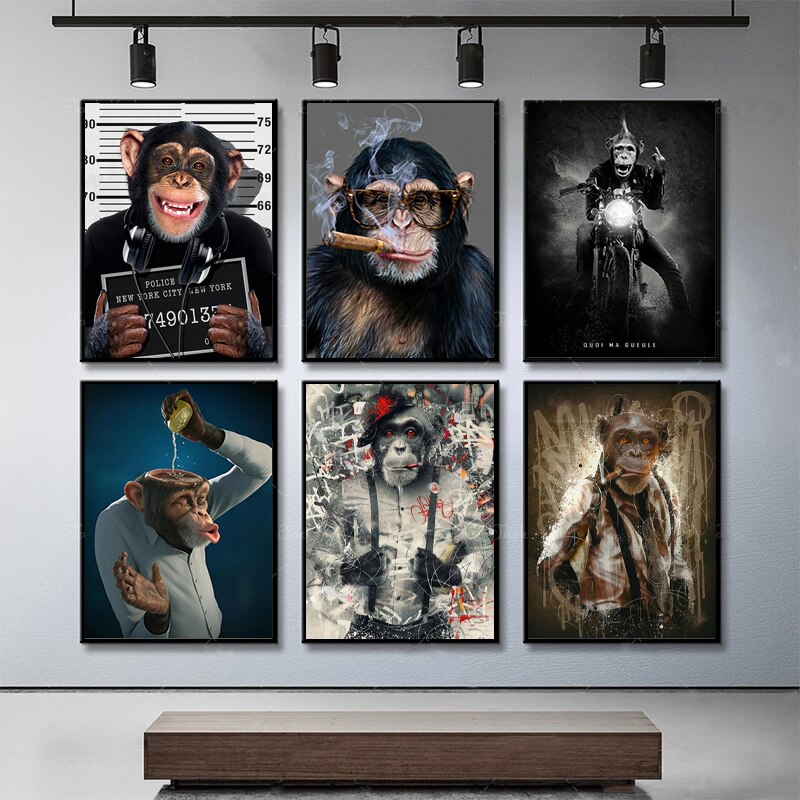 Funny Monkey Lemon Gorilla Animal Creative Canvas Painting Poster and  Prints Wall Art Picture for Living Room Home Decor Cuadros Popular Home  Decoration Lazada PH